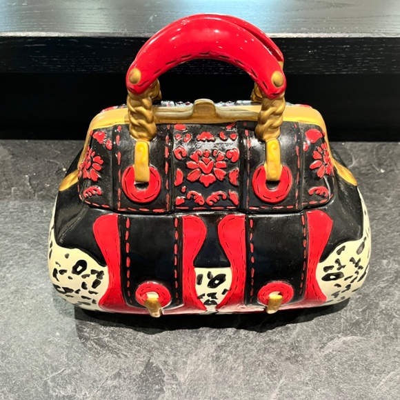 Red purse cookie jar - Picture 2 of 4